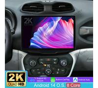 2K 13.1" 4+64GB Autoradio Für Jeep Renegade 2014-2024 Android 14 GPS WIFI RDS BT