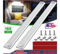 2pcs 12 Volt LED Streifen Leuchte 120-LEDs Auto KFZ Van Innenbeleuchtung Lampe