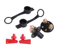 2Pcs 12V/24V 300A Batteriehauptschalter Trennschalter Hauptschalter Batterie Auto Schnelles Ausschalten Reines Batterieschalter mit Schlüssel Schalter Notstromtrennschalter für Auto LKW Boot