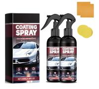 2Pcs 2025 Car Coating Spray Kit,Multi-Functional Coating Renewal Agent Spray,Auto Ceramic Wax Polish,Quick Effect and Long-Lasting Protection