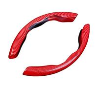 2Pcs Auto Lenkradbezug für Merce-des Be-nz G270 G300 G320 G350 G500 G550 G350d G400d, Lenkrad Schutzhülle Anti-Rutsch Lenkradhülle Segmentierter Lenkradabdeckung,C/Red