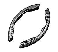 2Pcs Auto Lenkradbezug für Peugeot 308 308CC 308SW 308S 4008 408 5008 508, Lenkrad Schutzhülle Anti-Rutsch Lenkradhülle Segmentierter Lenkradabdeckung,A/Black