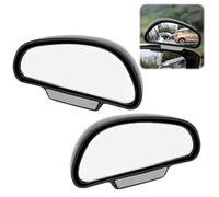 2pcs Auto Toter Winkelspiegel 360 Grad Außenspiegel， Universal Blindspiegel für PKW, LKW, SUV, Fahrschulspiegel, Sicherheitszubehör in Schwarz