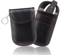 2PCs Autoschlüssel Keyless Go Schutz Auto Schlüssel Blocker Etui Hülle Tasche