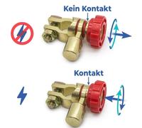 2pcs Batterie Trenner Unterbrecher Boot KFZ Haupt Trenn Schalter PolKlemme