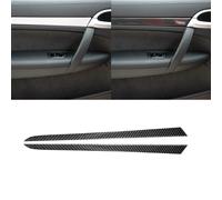 2pcs Kohlefaser hintere Innentür Aufkleber Verkleidung für Porsche Cayenne 03-10