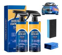 2Pcs Quick Effect Coating Agent, 3-In-1 Hoher Schutz Schnelles Auto-Beschichtung Spray, Kratzer Entferner Auto, Multifunktionales Beschichtungs- Erneuerungsspray, Autolackspray FüR Glanz Und Schutz