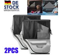 2PCS Sonnenschutz Sonnenrollo Rollo für Auto Heckrollo Heckscheibe Seitenfenster