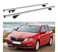 2Stk 139cm Dachträger Silber Querstange Gepäckträger für Skoda Octavia Combi