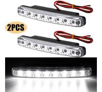 2stk 8 LED Tagfahrlicht Prüfzeichen R87 Tagfahrleuchten Tageslicht TFL 12V Weiß