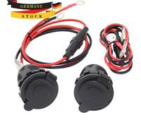 2Stk. Auto KFZ Zigarettenanzünder Dose Buchse Einbau Steckdose Adapter Kabel 12V