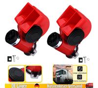 2Stk Hupe Horn für Auto 2 Klang 12V Kompressor Fanfare Druckluft LKW PKW Caravan