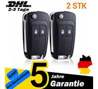 2Stk Klappschlüssel Gehäuse Ersatz für Opel Astra J Insignia Corsa E Meriva B