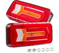 2STK LED Anhänger Rücklicht Rückleuchten Set Anhänger Beleuchtung 12V/24V PKW