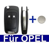2T Auto Klappschlüssel Gehäuse für Opel Astra Insignia Corsa Meriva + Batterie