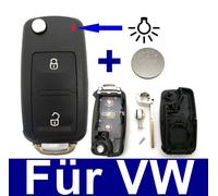 2T Ersatz Klapp Schlüssel Fernbedienung Gehäuse für VW Amarok T6 + Batterie
