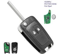 2Tasten 433MHz Funk Schlüssel Fernbedienung Für Opel Mokka Zafira C Astra J Adam