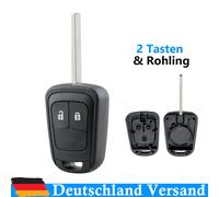 2Tasten Ersatz Schlüssel Gehäuse für Opel Corsa E Zafira Astra J Meriva B Adam