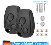 2Tasten Funk Ersatz Schlüsselgehäuse für Renault Dacia Nissan Opel Vivaro Movano