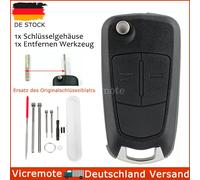 2Tasten Klapp Schlüssel Gehäuse für Opel Corsa D Zafira B Astra H Tigra Meriva A