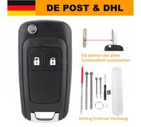 2Tasten Klappschlüssel Gehäuse Ersatz für Opel Astra J Insignia Corsa E Meriva B