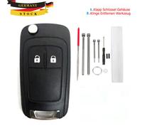2Tasten Klappschlüssel Gehäuse Ersatz für Opel Astra J Insignia Corsa E Meriva B