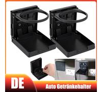2tlg. Getränkehalter Auto KFZ Klappbar Becherhalter Wohnwagen Boot Cup Holder DE
