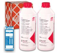2x 1,5L FEBI 01381 Frostschutz Kühlerfrostschutz G12 rot Konzentrat passend für Audi VW 01381