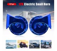 2X 115DB 12V Elektrisch-Schnecken Klang Hupe Lufthorn Laut Horn Auto Fanfare LKW