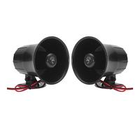 2X 12 V 20 Watt Auto Lkw RV Air Elektrische Sirene Horn Lautsprecher Van PA Lauter Ton Alarm