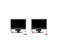 2X 12 V-36 V 7 Zoll Automonitor 16:9 800 X 480 LCD-Rückfahrmonitor mit 2-Wege-Videoeingang für Rückfahrkamera Einparkhilfe Rückwärtsgang