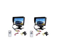 2X 12V-24V 7-Zoll-TFT-LCD-Farb-HD-Monitor für Auto-LKW-CCTV-Rückfahrkamera