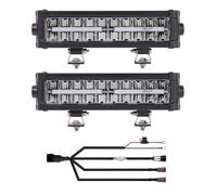 2x 12V LED Scheinwerfer 12" Kabelbaum Schalter / Zulassung als Fernscheinwerfer