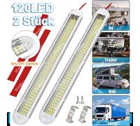 2x 12V LED Streifen Leuchte 120-LEDs Auto KFZ Van VOLT Stablampe Lichtliste