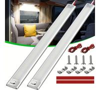 2x 12V LED Streifen Leuchte 168-LEDs Auto KFZ Van VOLT Stablampe Lichtleiste DHL