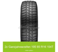 2x 195/65 R16 104T Allwetterreifen Apollo Altrust All Season 3PMSF | 10299