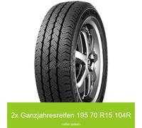 2x 195/70 R15 104R Mirage MR 700 AS 3PMSF Allwetterreifen | 43242