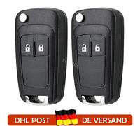 2X 2-Tasten Klappschlüssel Gehäuse für Opel Astra J Insignia Corsa E Meriva B