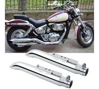 2x 20" Auspuff Endtopf Schalldämpfer Turn Out Für Suzuki Marauder VZ800 VZ1600