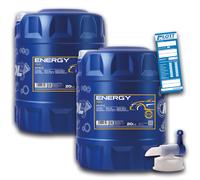 2x 20L Mannol Energy 5W-30 Motoröl 40L VW 502.00 505.500 MB 229.5 + Auslaufhahn