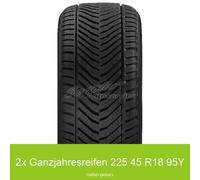 2x 225/45 R18 95Y Ganzjahresreifen Riken All Season 3PMSF XL | 26033