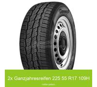 2x 225/55 R17 109H Ganzjahresreifen Gripmax SureGrip A/S Van 3PMSF | 95250