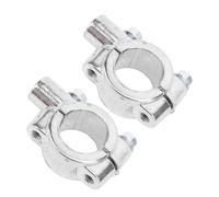 2x 22mm Lenker Spiegelhalter Adapter M8 Motorroller ATV Motorrad Silber