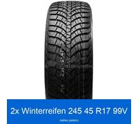 2x 245/45 R17 99V Kumho WinterCraft WP-71 3PMSF XL Winterreifen | 71896