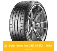 2x 285/35 R21 105Y Continental SportContact 7 EVc XL Sommerreifen | 92543