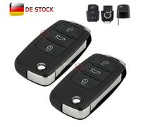 2x 3 Tasten Klapp Schlüssel Gehäuse für VW Golf 5 Beetle Touran T5 Skoda Seat