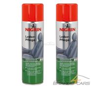 2x 400ml NIGRIN LEDER-PFLEGE LEDERPFLEGE LEDERREINIGER REINIGER SPRAY GLATTLEDER