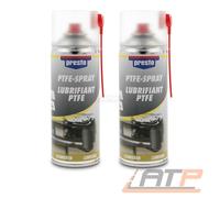 2x 400ml PRESTO PTFE SPRAY SCHMIERMITTEL KRIECHÖL ÖLSPRAY GLEITMITTEL 32098462