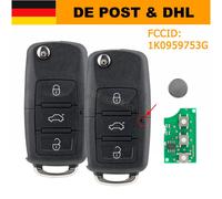 2X 433MHz Funk Schlüssel ID48 Chip für VW Golf Eos Touran Caddy Jetta Seat Skoda