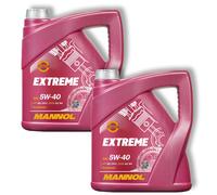 2x 4L Mannol Motoröl Extreme 5W40 Motorenöl passend für VW 502.00 505.00 MB 229.5 ACEA A3/B4 MN7915-4